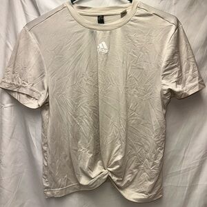 Adidas  Cream tie T-Shirt